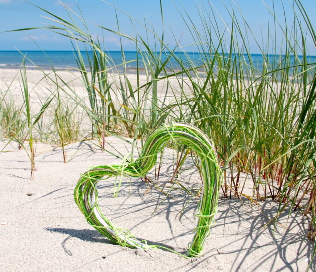 Herz am Strand